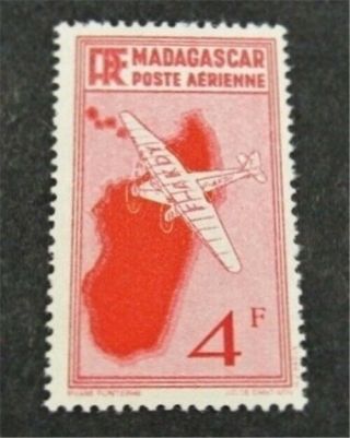 Nystamps French Madagascar Stamp C11 Og H $45