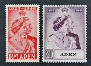 Nystamps British Aden Stamp 30.  31 Og Nh $38