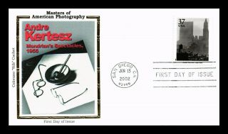 Dr Jim Stamps Us Andre Kertesz Photography Masters Colorano Silk Fdc Cover