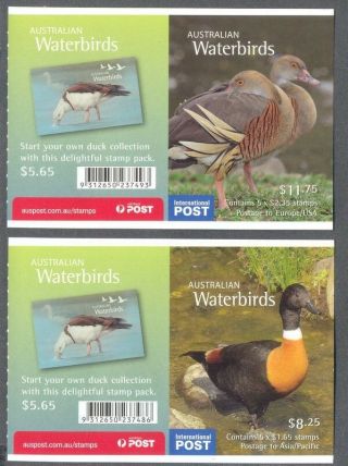 Australia Water Birds 2 Complete Booklets Mnh (3740 - 1) 2012