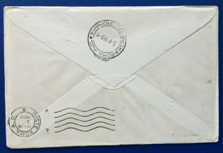 1959 BOAC First Flight London to Singapore Air Mail Cover Ceylon to Rome Italy 2