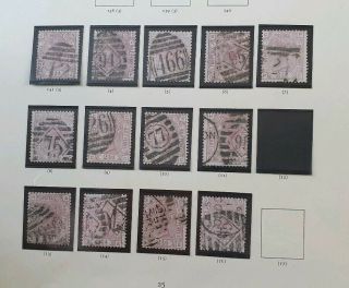 Gb Stamps Queen Victoria Sg 141 2 1/2d Rosy Mauve Pl 
