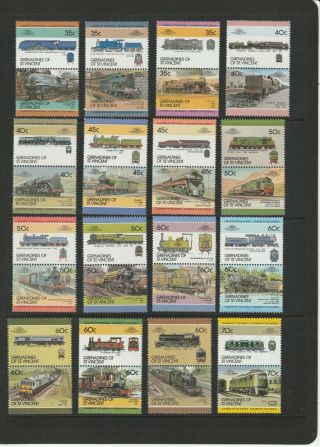 Trains Locomotives Rail Transport Thematic Stamps 3 SCANS (2209) 2