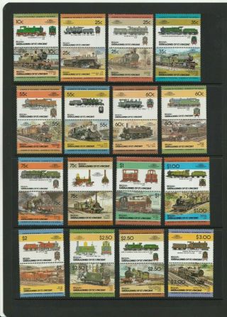 Trains Locomotives Rail Transport Thematic Stamps 3 SCANS (2209) 3
