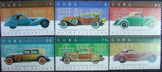 Caribbean,  Historical Cars,  6 St. ,  Mnh,  2016,  Cu11/l