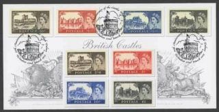 2005 British Castles Illus.  Cover Stamps From 2005 & 1967