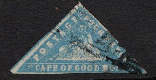 Cogh 1861 Blue 4d Woodblock Signed Twice