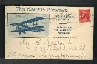 1931 Zealand Auckland To Gisborne Ffc First Flight Cover C2