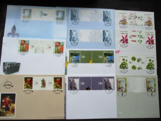 Åland 11 Fdc Gutter Pairs - Covers,  2007