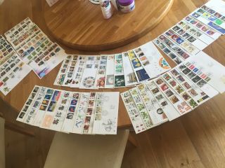 Gb Uk 59 Different Fdc Covers Between 1990 - 1995 Very Tidy Bargain