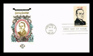 Dr Jim Stamps Us President Calvin Coolidge House Of Farnum Fdc Cover Chicago