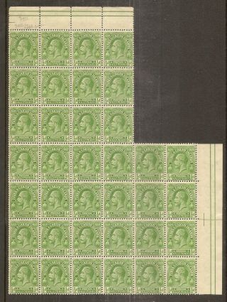 Turks & Caicos 1922 0.  5d Apple - Green Shade Sg163b Mnh Cat£288