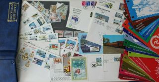 Isle Of Man Fdc Covers Cards Presentation Packs Sets Stamps Etc Accumulation