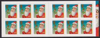 Gb 2012 (12 X 1st) Christmas Booklet With Yellow Colour Shift Error Vf