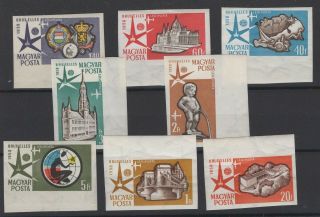 Hungary,  Magyar,  Stamps,  1958,  Mi.  1519 - 1526 B.