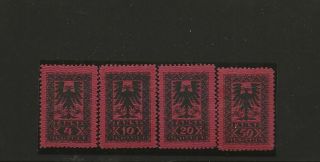 Albania Sc J23 - 6 Mh Stamps