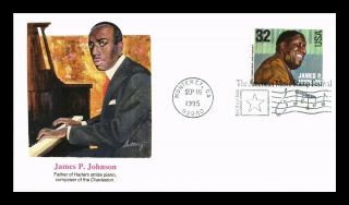 Dr Jim Stamps Us James P Johnson Jazz Composer Pianist First Day Cover