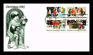 Dr Jim Stamps Us Christmas Activities Marg First Day Cover Snow Oklahoma