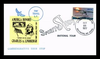 Dr Jim Stamps Us Lindbergh Fmf Local Post Spirit Of St Louis Event Cover 1977