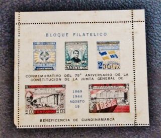 Nystamps Colombia Stamp 513 Og H $35