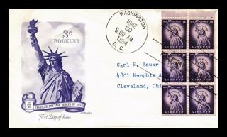Us Cover Statue Of Liberty 3c Booklet Fdc Artmaster Cachet