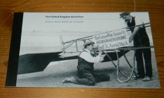 Gb Qeii Prestige Booklet 2011 First Uk Aerial Post (our Ref: F)