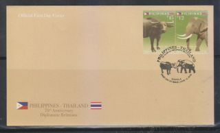 Philippines Stamps 2019 Rp - Thailand Tamaraw - Elephant Fdc