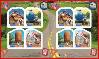 Canada Stamp - Booklet (bk464) 2485 (a - D) - Roadside Attractions 3 (2011)
