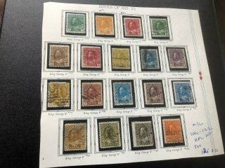 Canada Stamp Scott 101 - 122 Cpl Set 2 M,  All Scv 126.  00 Bb3751