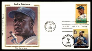Mayfairstamps Us Fdc 1982 Colorano Silk Jackie Robinson Combo Dual Cancels First
