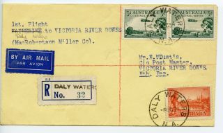 Australia 1934 1st Flight Macrobertson Miller Daly Waters - Victoria River Downs