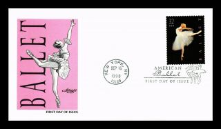 Dr Jim Stamps Us American Ballet First Day Cover York Artmaster
