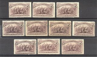 U.  S.  231 Nh (x10) - 1893 2c Columbian ($310)