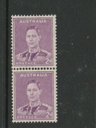 Australia 1937/49 2d Bright Purple Coil Pair Um/mnh Sg 185a