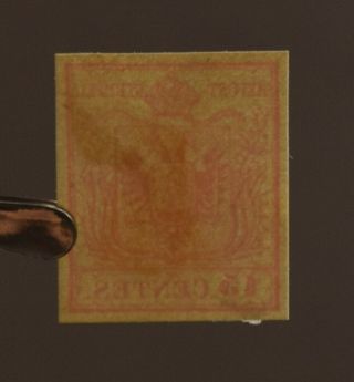 Postage Stamp of Austria,  Lombardy - Venetia: 15 c. ,  Ty.  II,  1850 (Scott 4g) 4