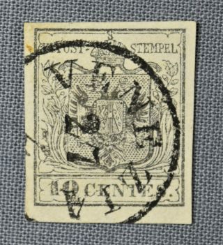 Postage Stamp Of Austria,  Lombardy - Venetia: 10 C. ,  Ty.  Ii,  1850 (scott 3a)