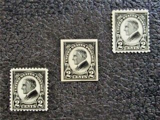 Nystamps Us Stamp 610 - 612 Og H / Nh $26