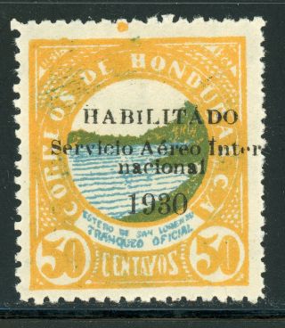 Honduras Mh Specialized Air Post: Scott C37 50c Ovpt On Official Issue $$