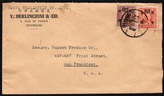 China 1946 Cover W/stamps From Shanghai To Usa