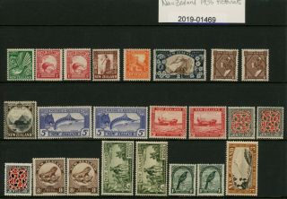 Zealand 1935 Pictorials Set Of 16 - Mnh And Mlh (01469)