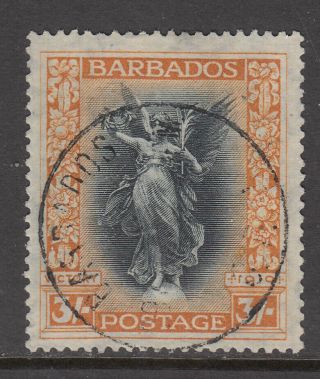 Barbados 1920 - 21 3/ - Victory Sg 211 Cv £95