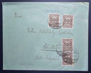 Germany To Danmark 1923 Rare 2 000 000 Hyper Inflation Cover Look,  Deutschland