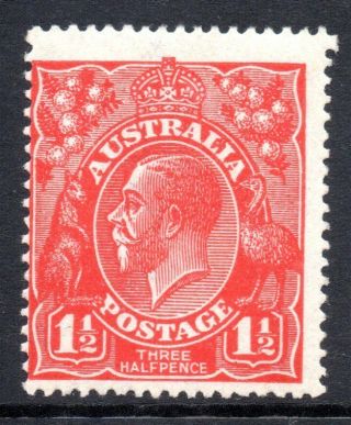 Australia: 1924 Kgv 1½d Thin Paper Sg 77a