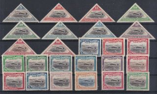 Portugal - Mozambique Co.  Airmail Two Complete Sets Mng