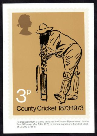 Gb 1973 Cricket Phq Card 1 Ws14061