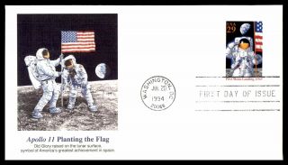 Mayfairstamps Us Fdc 1994 Moon Landing Planting Flag First Day Cover Wwb06449