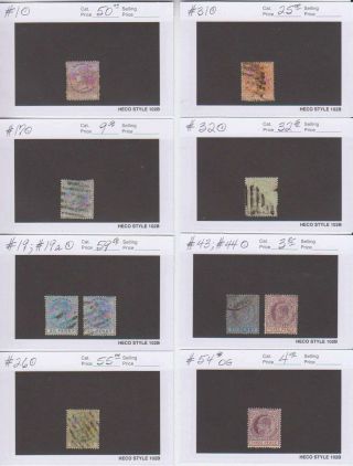 A5463: 19th C Lagos Stamp Collection; Cv $240