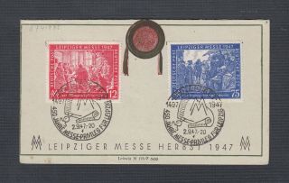 Germany 1947/8 Two Leipziger Messe Fall & Spring Fair Commemorative Postal Cards