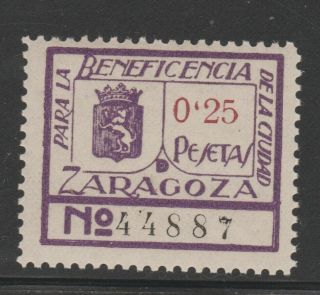 Spain Or Colonies Cinderella Fiscal Revenue Stamp 7 - 28 -