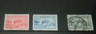 Australia 1932 Sydney Harbour Bridge Set Of 3 Stamps